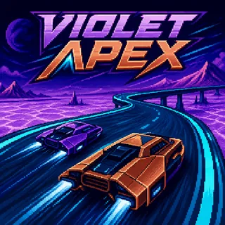 Violet Apex: original fictional cover illustration.